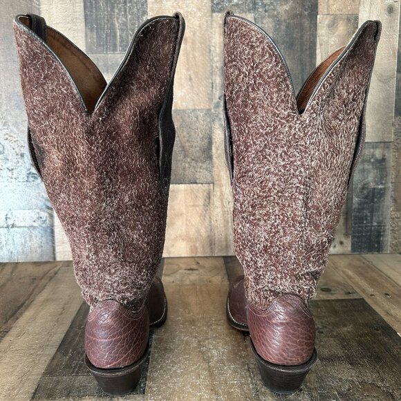 Acme Vintage Tall Bullhide Western Cowboy Boots Mens 11 D - Picture 12 of 12